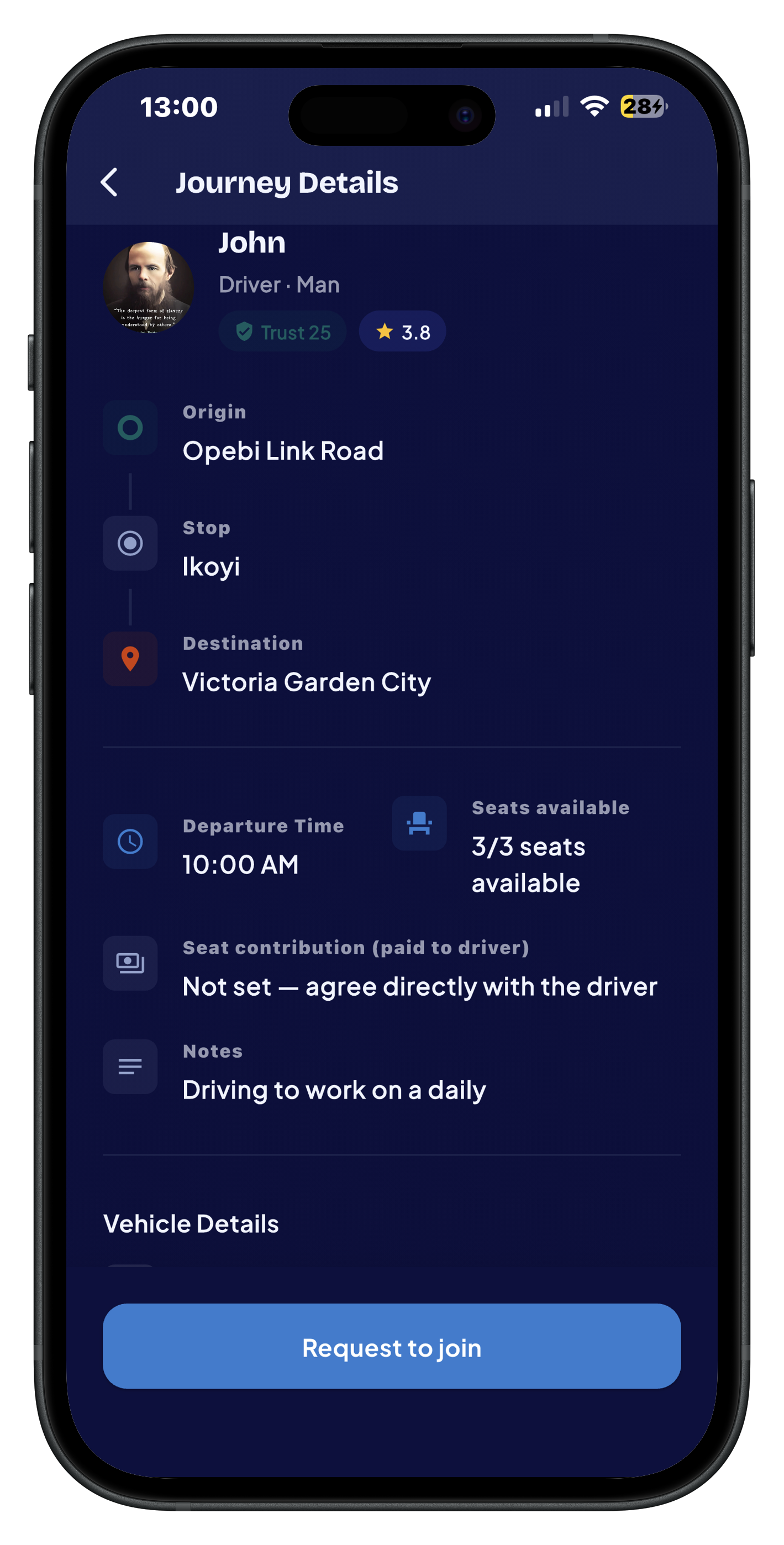 Journey Details