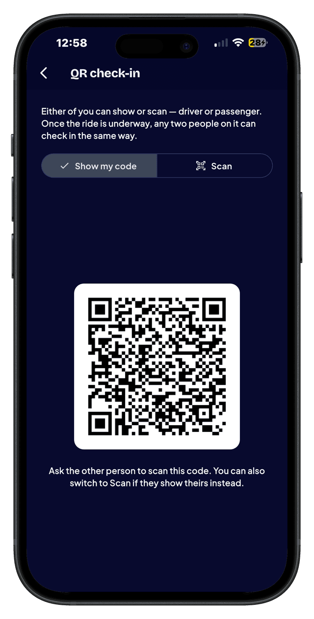 QR Code Check-in